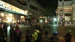 Bangkok Bombing at Erawan Shrine Stock Footage