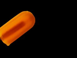 Close-up of a melt ice cream  Stock Footage