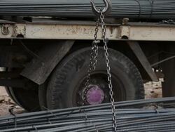 loading Steel rebar Stock Footage