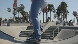 Skating at Venice Beach Stock Footage