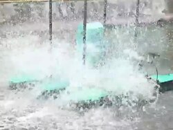 Machinery in the water. Stock Footage