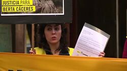 CLEAN : Activists in Chile ask for justice for Honduran Berta Caceres News Clip