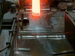 CU View of steelworks in rolling mill at Hoesch-Schwerte / Schwerte, Rhineland-Palatinate, Germany Stock Footage