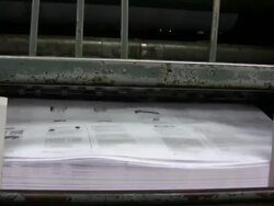 Printing press Stock Footage