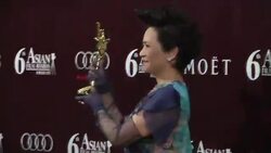 Backstage reaction from winners at Asia Film Awards News Clip