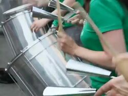 Brazilian street festival Stock Footage