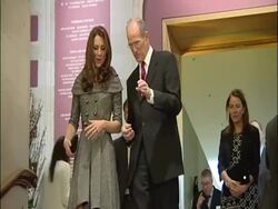 Duchess of Cambridge on her First Solo Engagement News Clip