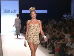 Models walk the runway during the White Sands Australia swimwear 2012 show  Stock Footage