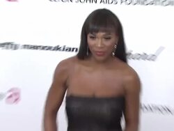Serena Williams at the 19th Annual Elton John AIDS Foundation Academy Awards Viewing Party - Part 2 at West Hollywood CA. (Footage by WireImage Video/GettyImages) Stock Footage