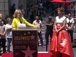 SPEECH - Jane Fonda on knowing and working with Je Stock Footage