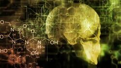 skull chemical Stock Footage
