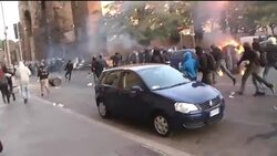 Violence erupts at anti-capitalism demo Instructional Video