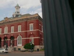 City Hall in Brunswick Georgia Stock Footage