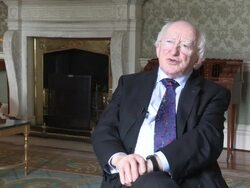 EXCLUSIVE INTERVIEW: Michael D. Higgins on Aung San Suu Kyi, Vaclav Havel, poetry Stock Footage