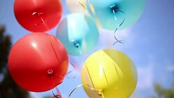 Baloons outdoors Stock Footage