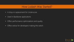 Learning Lodash 4.0 (Video 2) Instructional Video