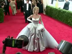 Sandra Lee at 'Charles James: Beyond Fashion' Costume Institute Gala - Arrivals Stock Footage