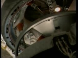 US shuttle docks with ISS, ADDS NASA presser News Clip