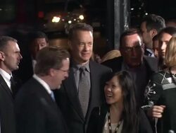 Tom Hanks at AFI Fest 2013 Opening Night Gala Premiere of Disney's "Saving Mr. Banks" in Hollywood, CA, on 11/07/2013. (Footage by WireImage Video/Getty Images) Stock Footage