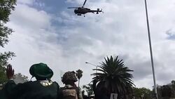 CLEAN : Zimbabwe army stops crowd marching on Mugabe's official home News Clip