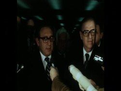 SYND 21-1-74 KISSINGER ON MEETING ON SYRIA News Clip