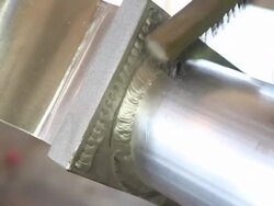 Worker Using Wire Brush to Clean Aluminum TIG Weld Stock Footage
