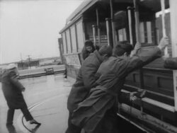 Russian Sailors Enjoy Shore Leave in San Francisco Stock Footage