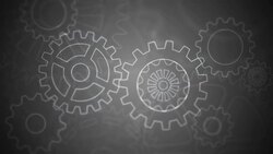 Abstract gears background loopable chalkboard Stock Footage