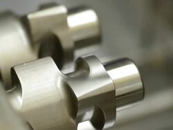 rotation twin metal blade on internal mixer Stock Footage