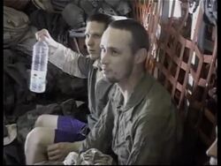GWT: Pentagon video of released US POWs on flight from Iraq News Clip