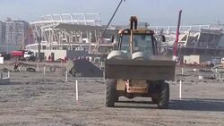CLEAN : STOCKSHOTS of Rio de Janeiro's Olympic Park seen from up close News Clip