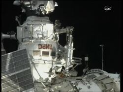 Russian astronauts on the ISS undertake spacewalk News Clip