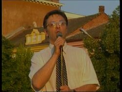 YUGOSLAVIA: KRAJUGEVAC: ANTI-MILOSEVIC DEMONSTRATIONS News Clip