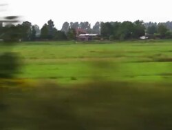 Tracking shot of an agricultural neighborhood Stock Footage