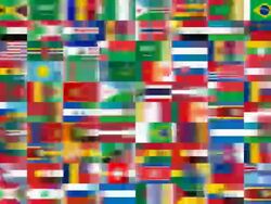 MULTIPLE BRAZIL and member states of the united nations (LOOP) Stock Footage