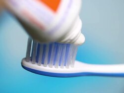 Toothbrush, close up Stock Footage