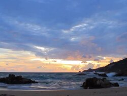 Sunset over the beach timelapse Stock Footage