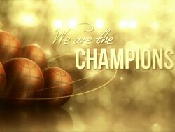 Basketball Background (Gold, with Text) - Loop Stock Footage