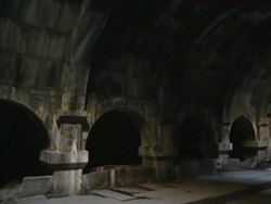 Selim Caravanserai, interior view of the building Stock Footage