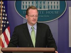 White House spokesman Robert Gibbs vigorously and repeatedly stated that the public option is President Barack Obama's priority in the health care overhaul. News Clip