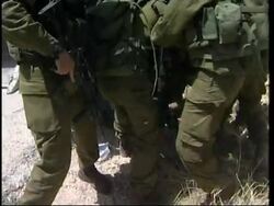 Palestinians scuffle with soldiers; Gaza withdrawal Instructional Video