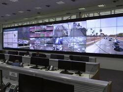 Extraordinary Secretariat of Security for Major Events (SESGE) in Brasilia Stock Footage