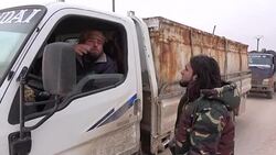 CLEAN : Syria: Al-Bab residents flee fighting and seek refuge in Azaz News Clip