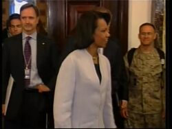 WRAP Visit by US Sec of State Rice and Rumsfeld, adds Iraqi reactions Instructional Video