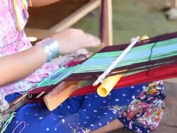 Karen Weaving Stock Footage