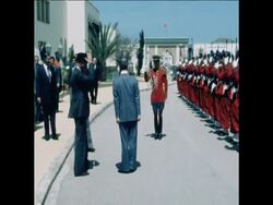 SYND 18 4 79 KING HUSSEIN OF JORDAN MEETS KING HASSAN DURING VISIT TO MOROCCO News Clip