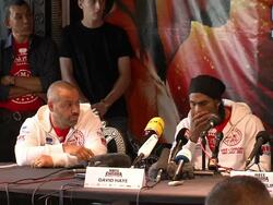 David Haye vs Dereck Chisora: Press Conference Stock Footage
