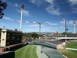 Adelaide Oval Renovations Continue Stock Footage