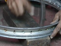 Repair Brake pads Bike Stock Footage