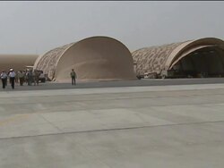 Prince Felipe visits Spanish armed forces in Djibo Stock Footage